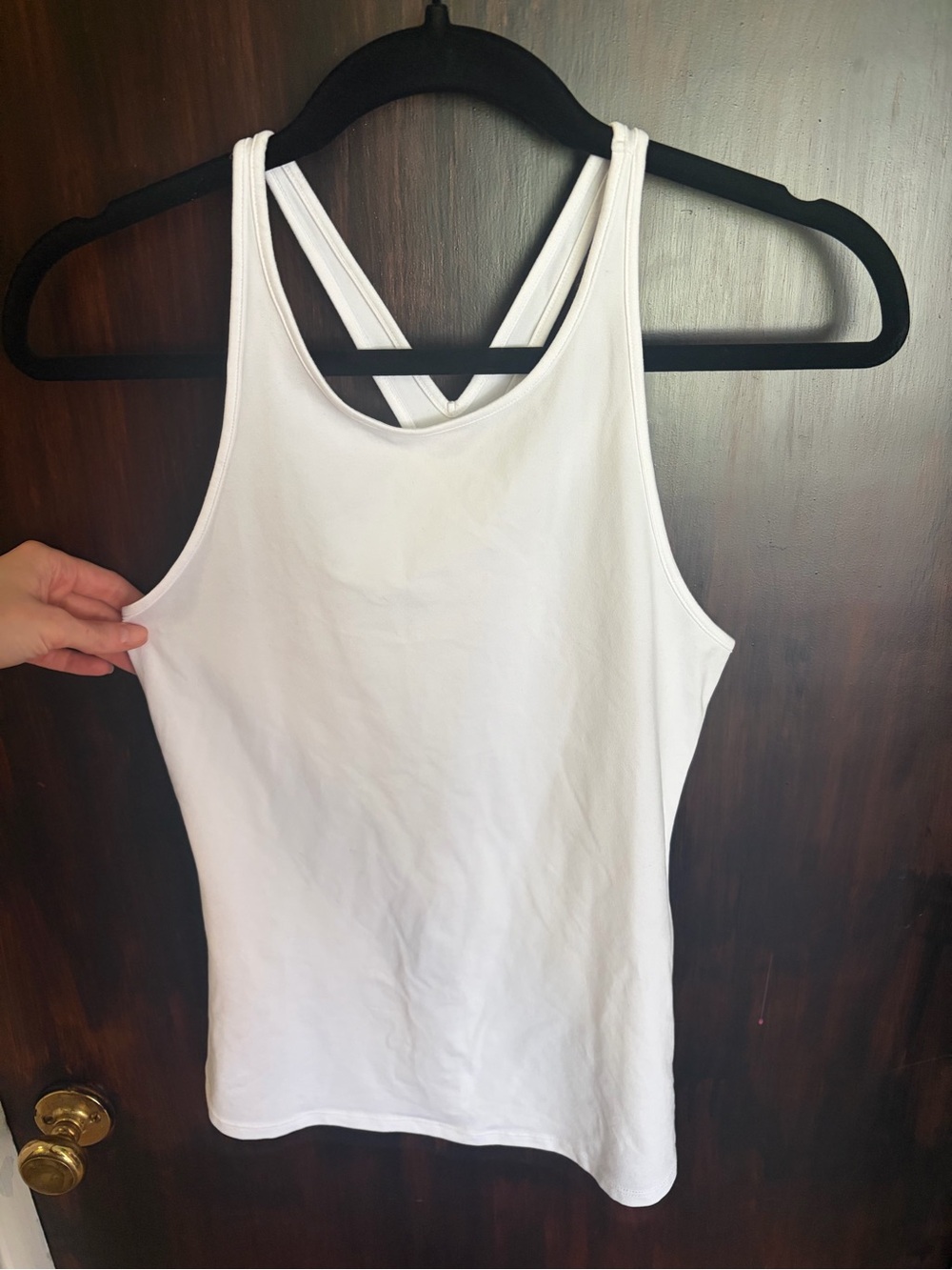 Alo Yoga White Strappy Tank Top - Classic Active Layer